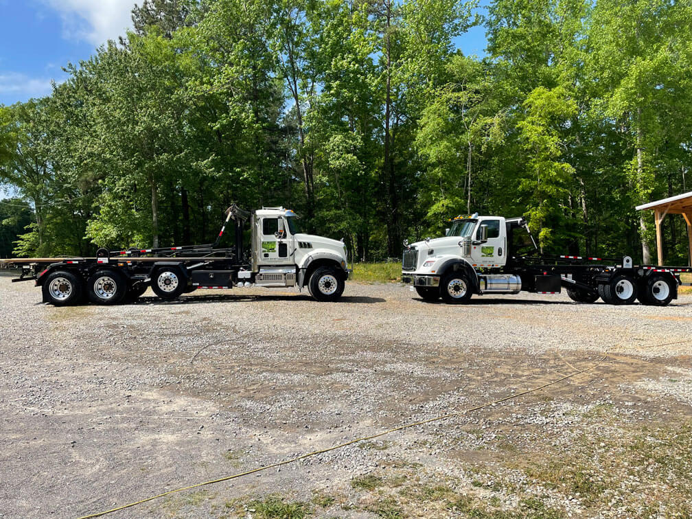 Two of our main trucks