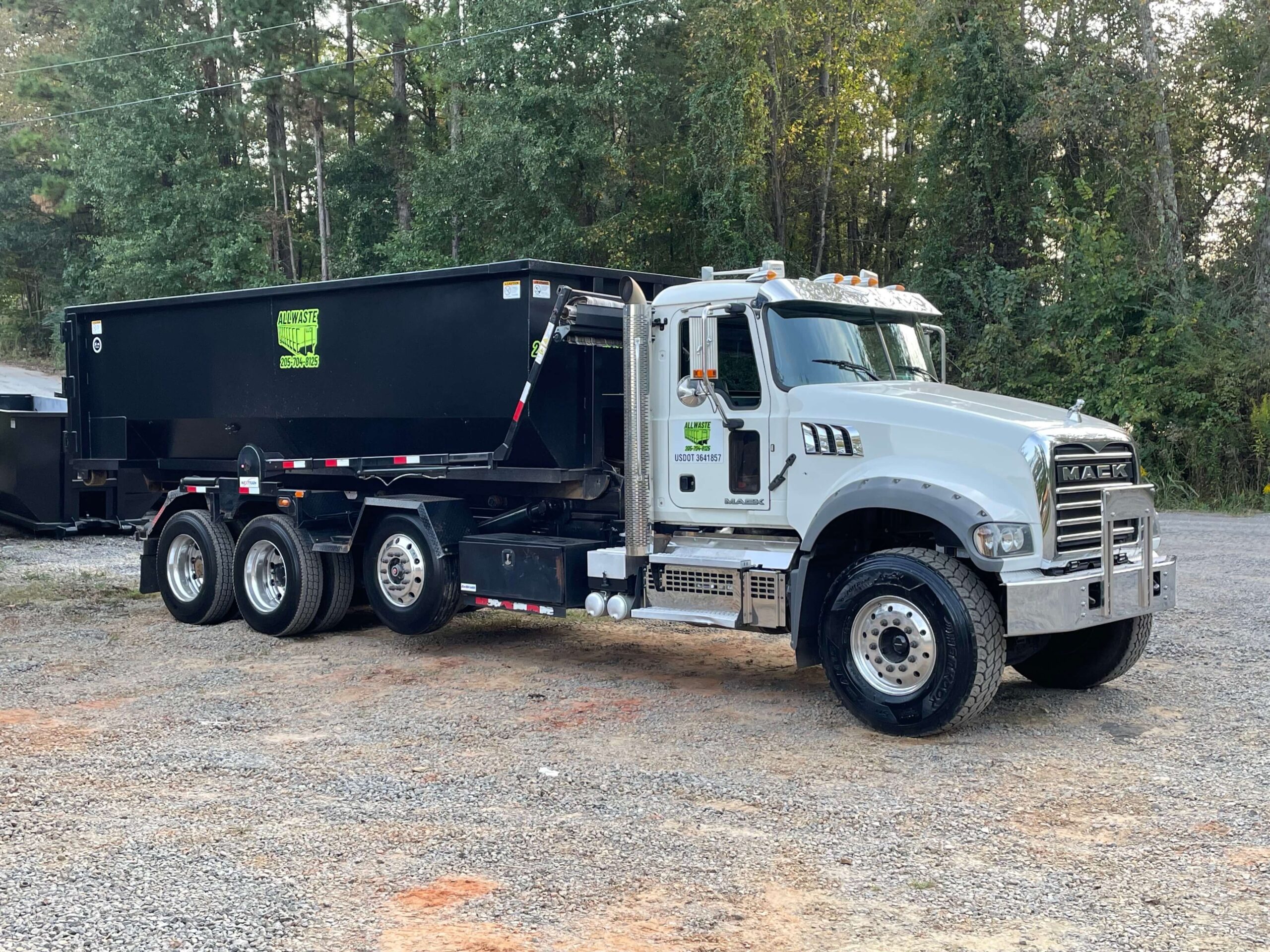 Dumpster Truck - All Waste Roll Off Dumpsters, serving Birmingham, Alabama Area